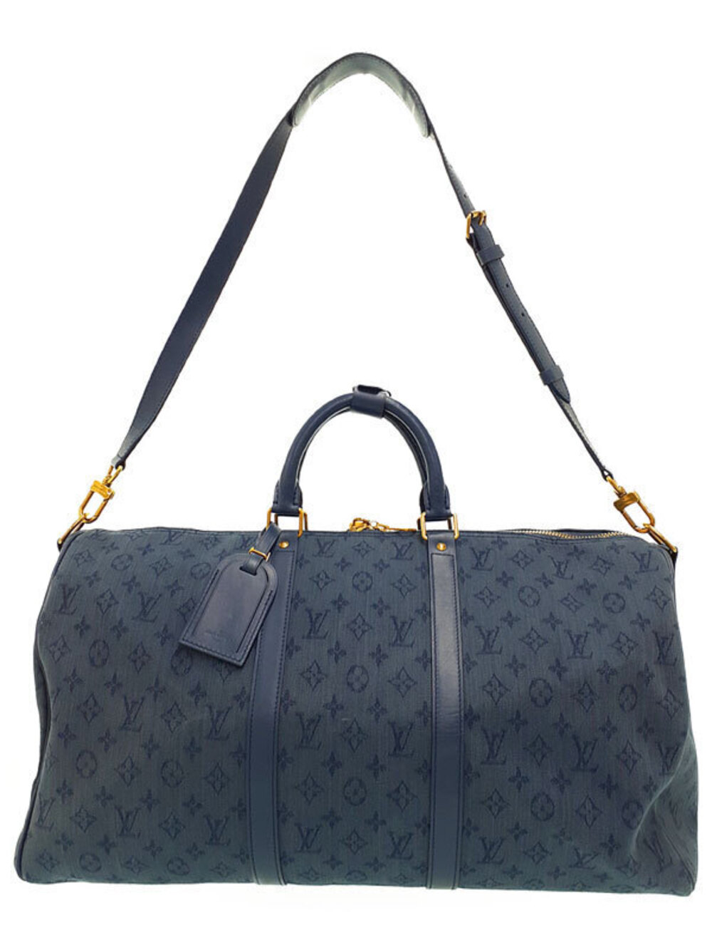 Louis Vuitton Monogram Denim Keepall Bandouliere Bag